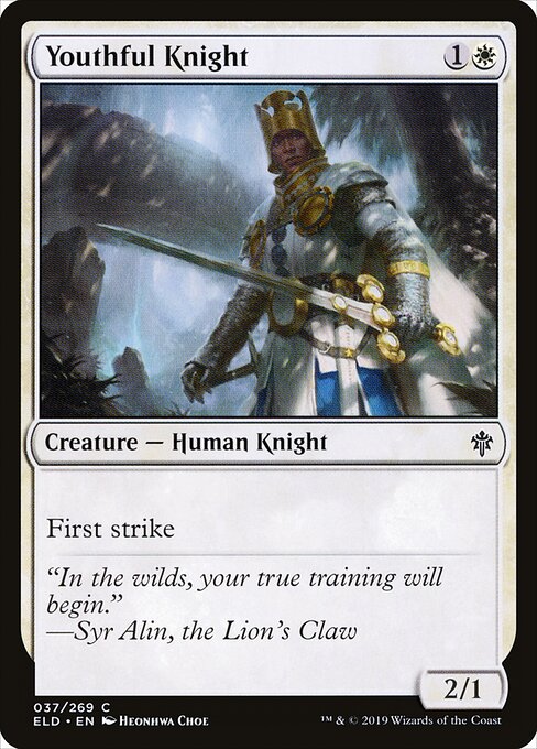 Youthful Knight - Throne of Eldraine - 37