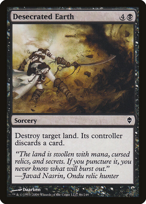 Desecrated Earth - Zendikar - 86