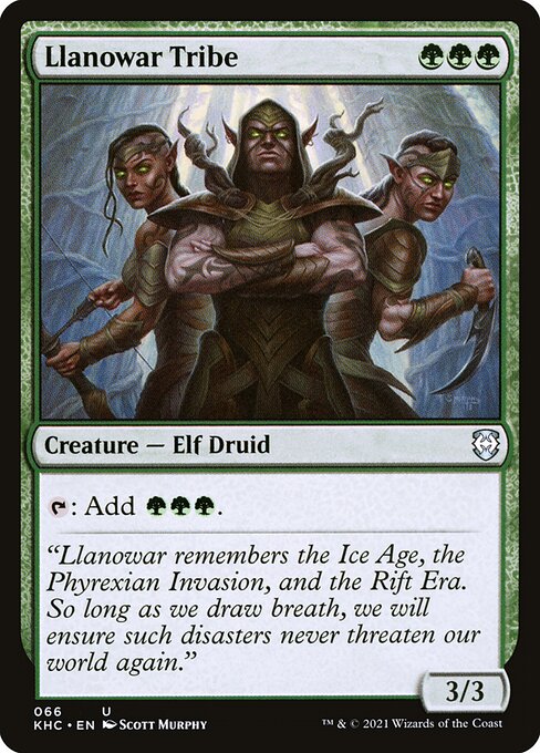 Llanowar Tribe - Kaldheim Commander - 66