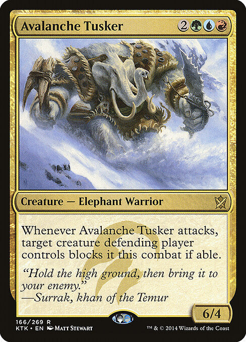 Avalanche Tusker - Khans of Tarkir - 166