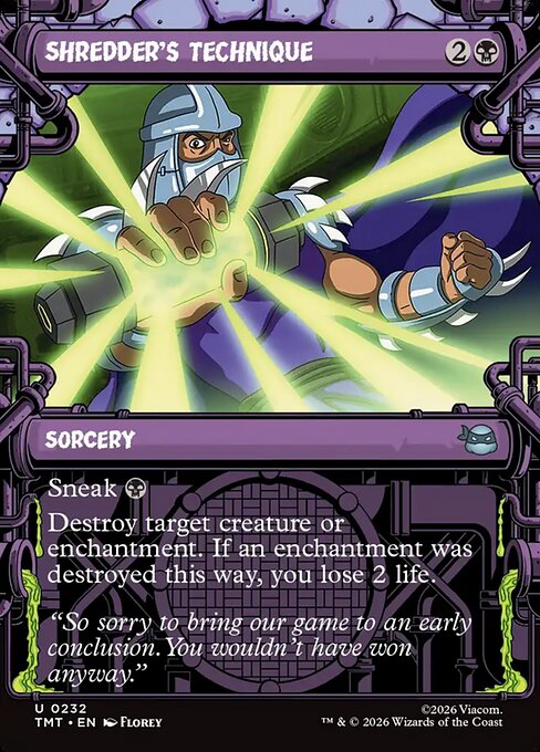 Shredder's Technique - Teenage Mutant Ninja Turtles - 232
