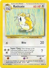 Raticate - Base Set - 040/102