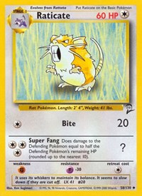 Raticate - Base Set 2 - 058/130