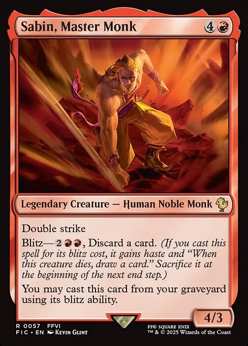 Sabin, Master Monk - Final Fantasy Commander - 57