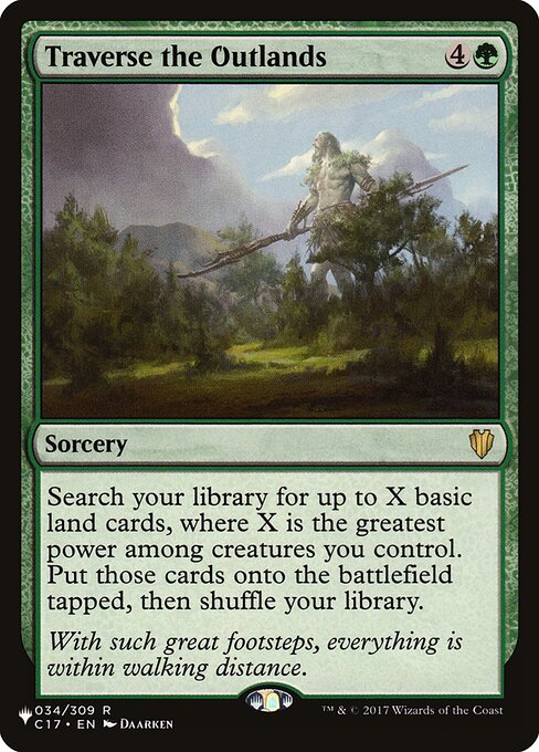 Traverse the Outlands - The List - C17-34