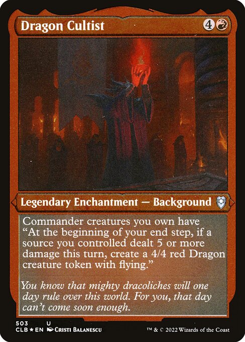 Dragon Cultist - Commander Legends: Battle for Baldur's Gate - 503