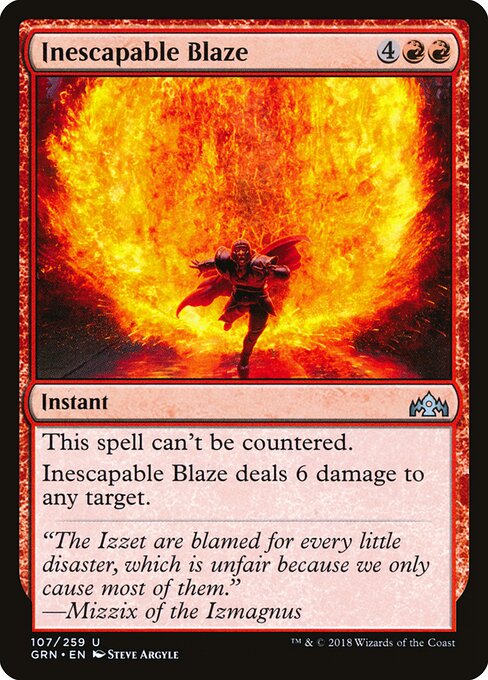 Inescapable Blaze - Guilds of Ravnica - 107