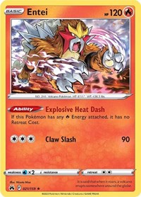 Entei - SWSH: Crown Zenith - 021/159