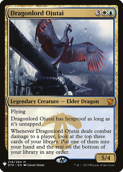 Dragonlord Ojutai - The List - DTK-219