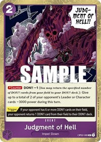Judgment of Hell - Paramount War - OP02-089