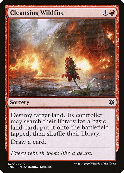 Cleansing Wildfire - Zendikar Rising - 137
