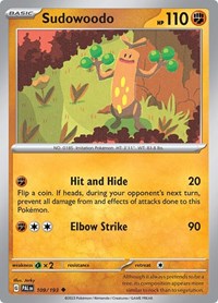 Sudowoodo - SV02: Paldea Evolved - 109/193
