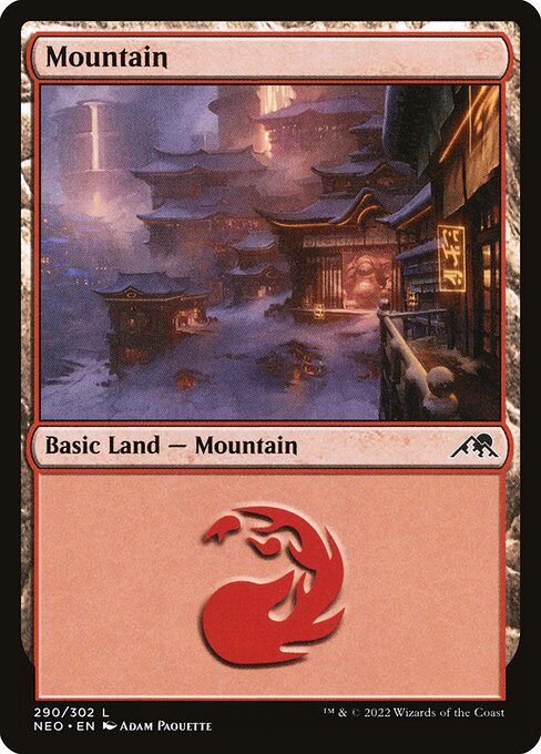 Mountain - Kamigawa: Neon Dynasty - 290