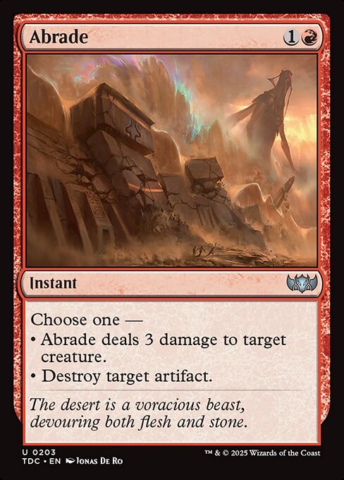 Abrade - Tarkir: Dragonstorm Commander - 203