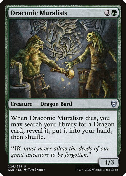 Draconic Muralists - Commander Legends: Battle for Baldur's Gate - 224