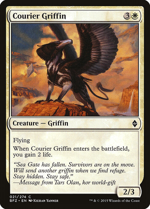 Courier Griffin - Battle for Zendikar - 21