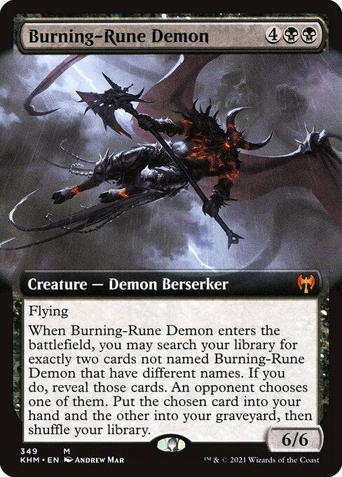 Burning-Rune Demon - Kaldheim - 349