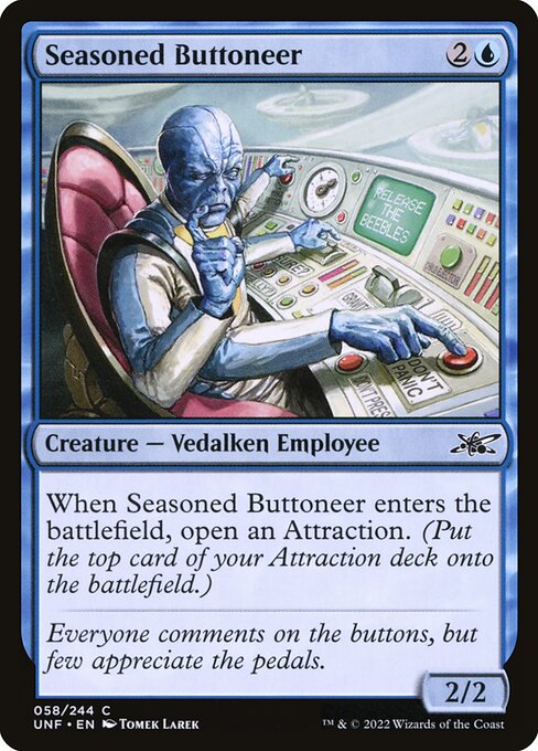 Seasoned Buttoneer - Unfinity - 58