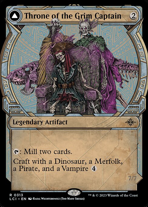 Throne of the Grim Captain // The Grim Captain - The Lost Caverns of Ixalan - 313