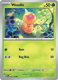 Weedle - SV: Scarlet & Violet 151 - 013/165