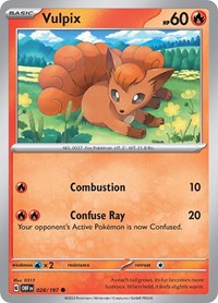 Vulpix - SV03: Obsidian Flames - 028/197