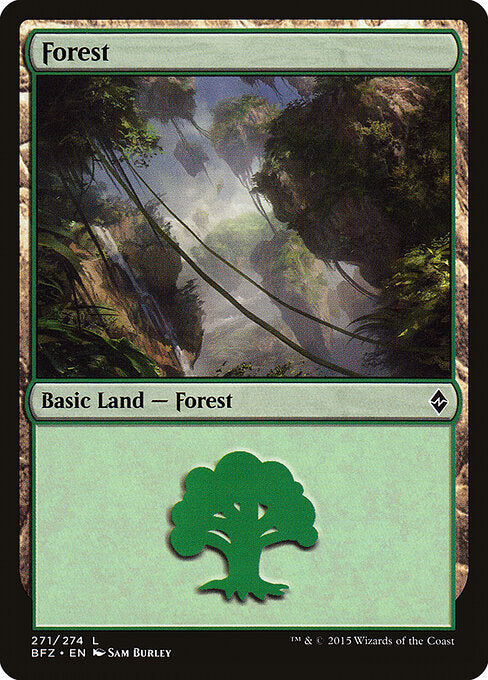 Forest - Battle for Zendikar - 271a