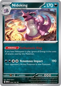 Nidoking - 034/165 - SV: Scarlet & Violet 151 - 034/165