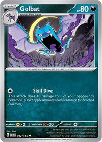 Golbat - SV: Scarlet & Violet 151 - 042/165