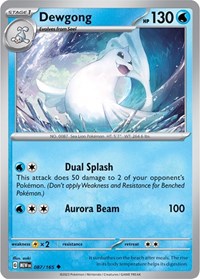 Dewgong - SV: Scarlet & Violet 151 - 087/165