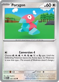 Porygon - SV: Scarlet & Violet 151 - 137/165