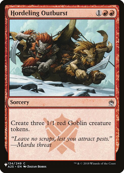 Hordeling Outburst - The List - A25-134