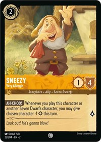 Sneezy - Very Allergic - Rise of the Floodborn - 22/204
