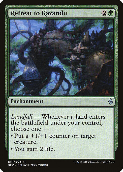 Retreat to Kazandu - Battle for Zendikar - 186