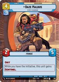 Baze Malbus - Temple Guardian (Hyperspace) - Spark of Rebellion - 330
