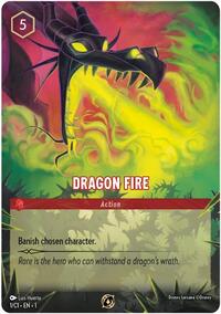 Dragon Fire (1/C1) - Disney Lorcana Promo Cards - 1