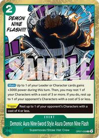 Demonic Aura Nine-Sword Style Asura Demon Nine Flash - 500 Years in the Future - OP07-036