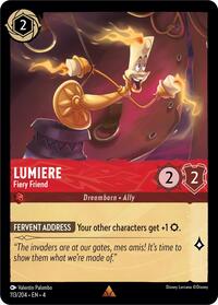 Lumiere - Fiery Friend - Ursula's Return - 113/204