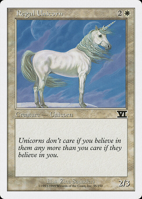 Regal Unicorn - Classic Sixth Edition - 35