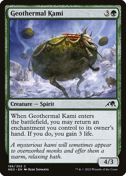Geothermal Kami - Kamigawa: Neon Dynasty - 186