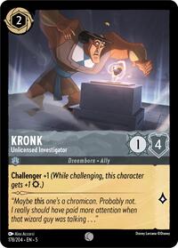 Kronk - Unlicensed Investigator - Shimmering Skies - 178/204