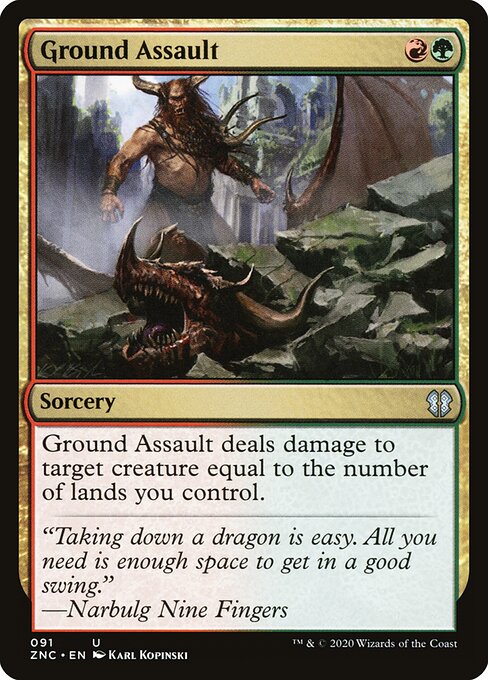 Ground Assault - Zendikar Rising Commander - 91