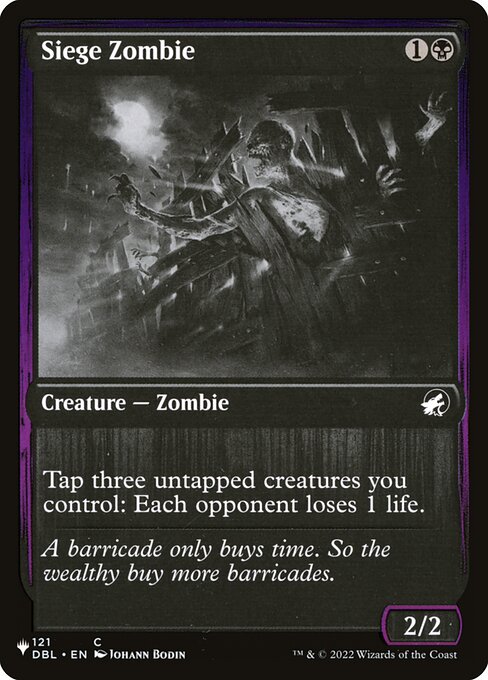 Siege Zombie - The List - DBL-121