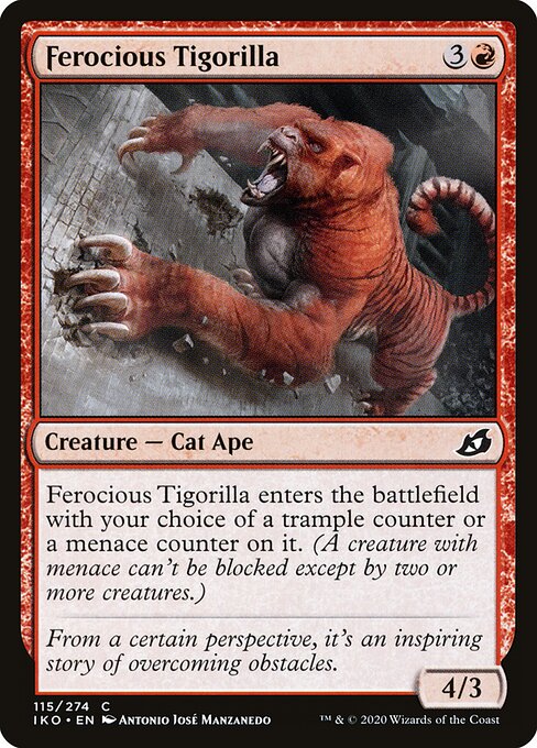 Ferocious Tigorilla - Ikoria: Lair of Behemoths - 115