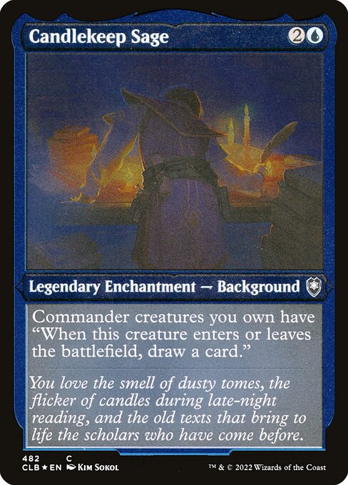 Candlekeep Sage - Commander Legends: Battle for Baldur's Gate - 482