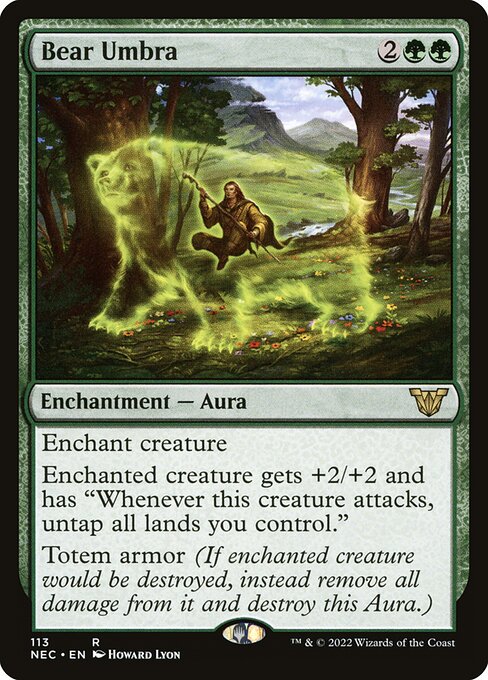 Bear Umbra - Neon Dynasty Commander - 113
