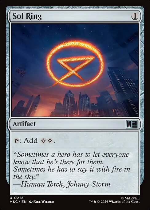 Sol Ring - Marvel Super Heroes Commander - 212