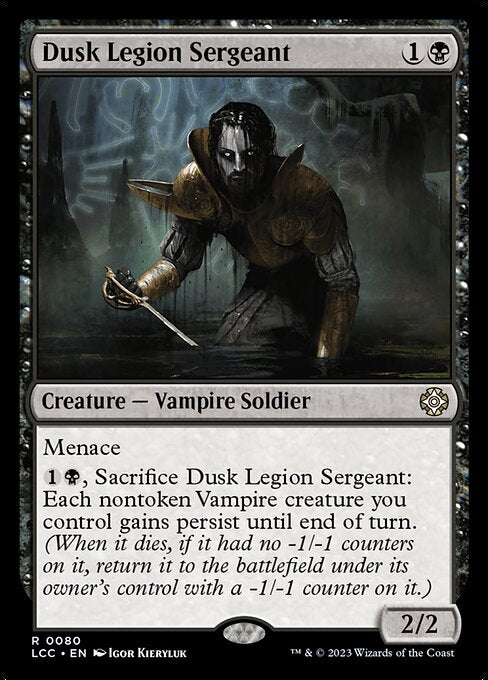 Dusk Legion Sergeant - The Lost Caverns of Ixalan Commander - 80