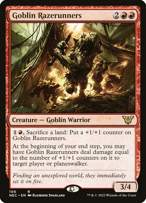 Goblin Razerunners - Neon Dynasty Commander - 106