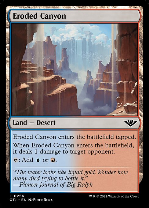 Eroded Canyon - Outlaws of Thunder Junction - 256