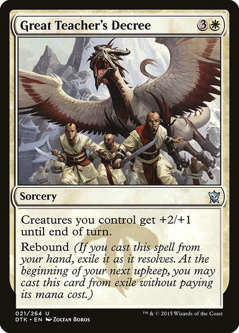 Great Teacher's Decree - Dragons of Tarkir - 21